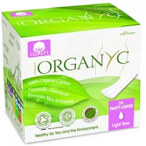 Image of Organyc Panty Liners Folded; Light Flow 24
