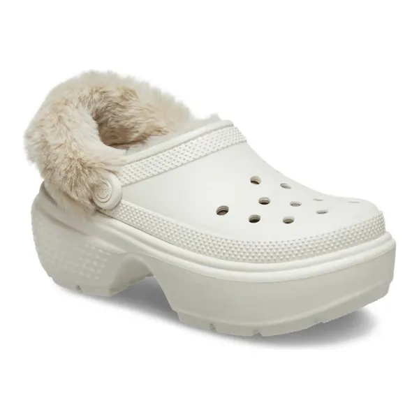 Image of Crocs Unisex Stomp Lined Clogs Stucco W7/M6