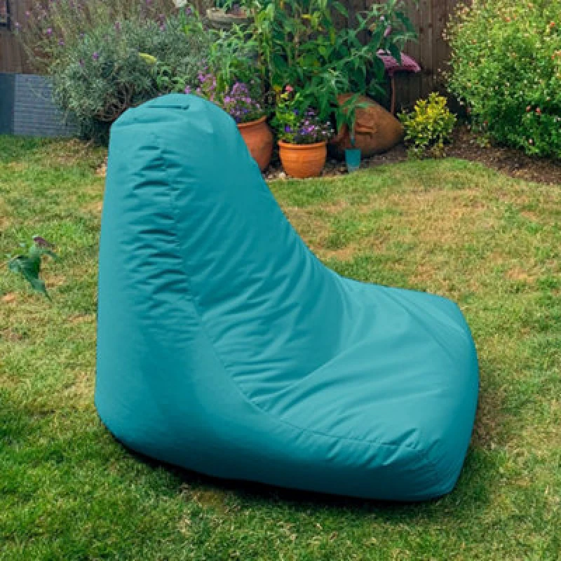 Image of rucomfy Beanbags Rucomfy Indoor Or Outdoor Adults Water Resistant Turquoise Beanbag Chair