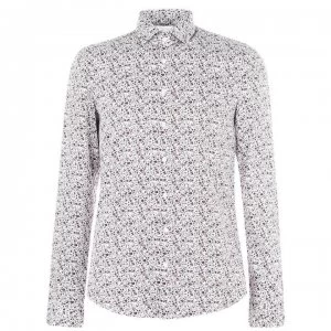 Image of Calvin Klein Floral Print Shirt - Port XUU