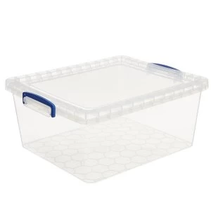 Image of Really Useful 17.5L Nestable Storage Box - Clear