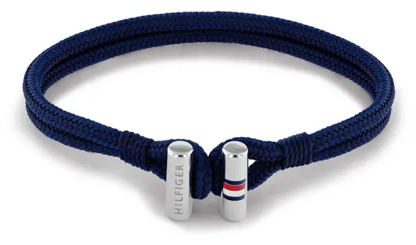 Image of Tommy Hilfiger 2790337 Unisex Nylon Blue Wrapped Bracelet Jewellery