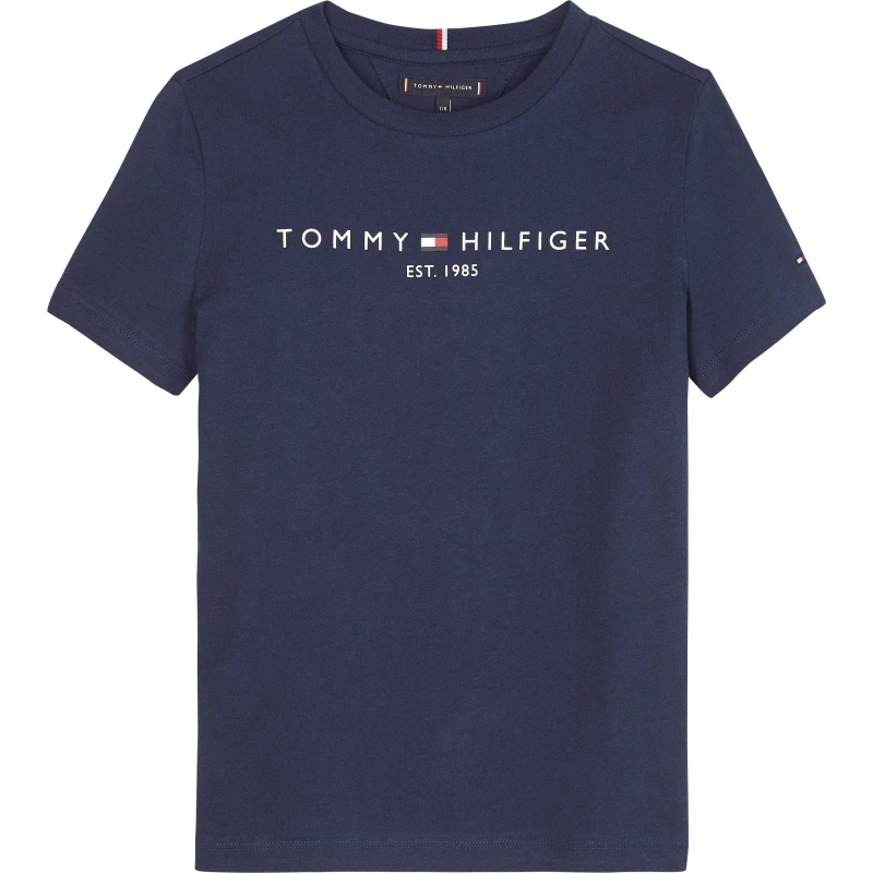 Image of Tommy Hilfiger Essential T Shirt Juniors Twilight Navy unisex 10Y