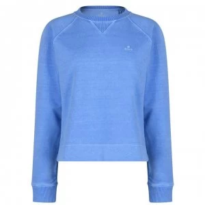 Image of Gant Sunfaded Crewneck Sweatshirt - 445 PACIFIC BLU