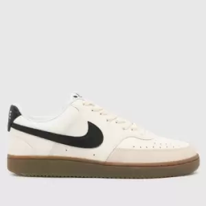 Image of Nike court vision low trainers in white & black