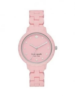 Image of Kate Spade New York Kate Spade Pink Dial Pink Silicone Strap Ladies Watch