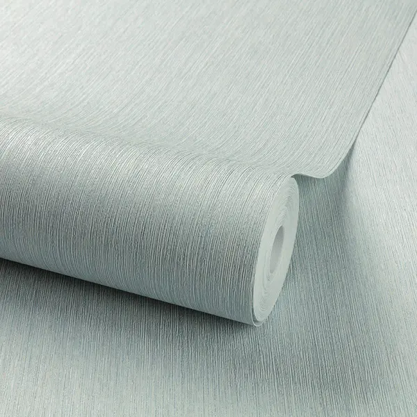 Image of Grandeco Concerto Grasscloth Textured Wallpaper Aqua