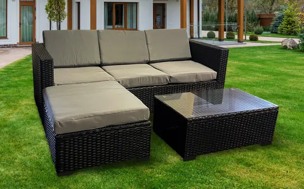 Image of The Dunham 4 Seat Corner Rattan Set