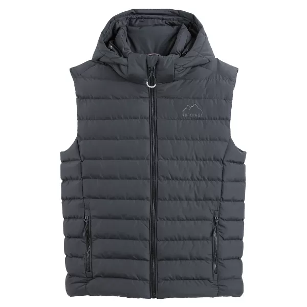 Image of Quilted Hooded Padded Gilet