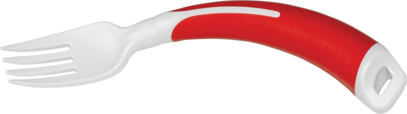 Image of Aidapt Curved Fork Right Handed Red