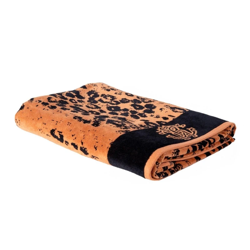 Image of ROBERTO CAVALLI HOME Giaguaro Towels - Brown Brown Hand Towel