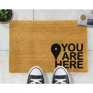 Image of Artsy Doormats You Are Here Doormat