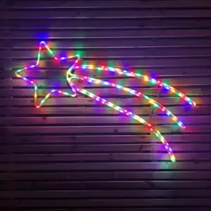 Image of 1m Multicoloured LED Flashing Indoor Outdoor Shooting Star Christmas Decoration