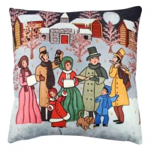 Image of A11929 Multicolor Cushion Christmas Scene 4