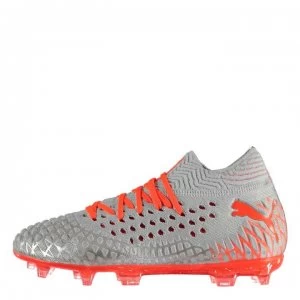 Image of Puma Future 4.1 Junior FG Football Boots - Glacial/NrgyRed