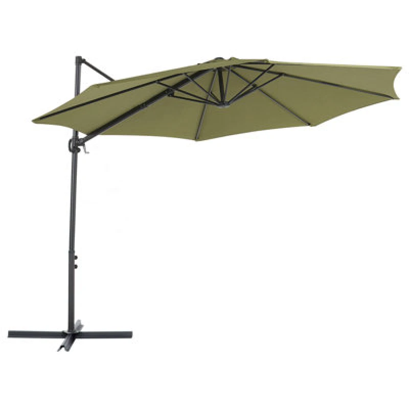 Image of Beliani Cantilever Parasol 295cm Savona Ii Olive Green