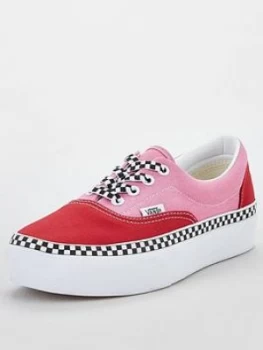 Image of Vans Ua Era Platform - Red/Pink