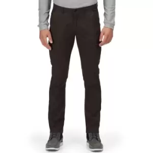 Image of Regatta Mens Bryer II Coolweave Cotton Cargo Trousers 38R - Waist 38' (96.5cm), Inside Leg 32'