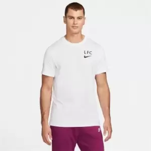 Image of Nike Liverpool FC Ignite Away T-Shirt Mens - White