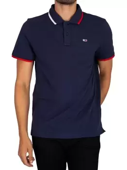 Image of Regular Flag Neck Polo Shirt