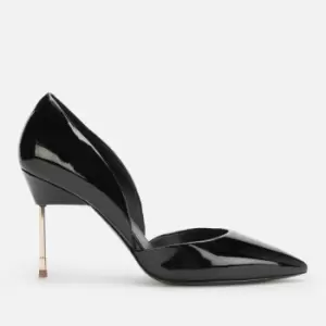 Image of Kurt Geiger London Womens Bond 90 Patent Court Shoes - Black - UK 3