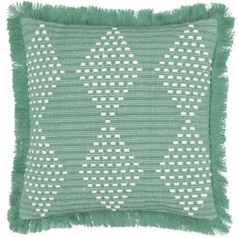 Image of furn. Kadie Woven Polyester Filled Outdoor Cushion - Green 5.02553E+12