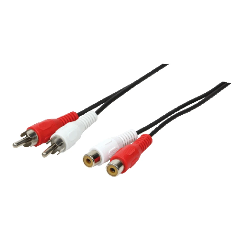 Image of LogiLink 2xRCA - 2xRCA. 5m audio cable Black