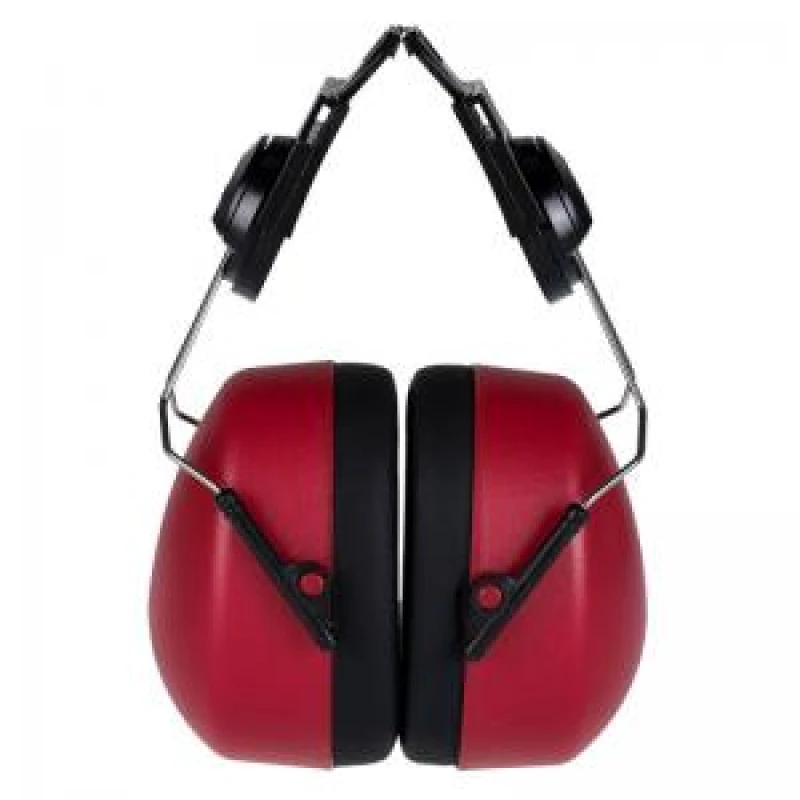 Image of Portwest Clip On Ear Defenders for Expertbase Helmets PW42RER Colour: Red