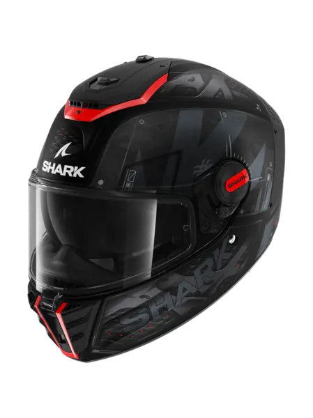 Image of Shark Spartan RS Stingrey Mat Black Anthracite Red KAR Full Face Helmet S