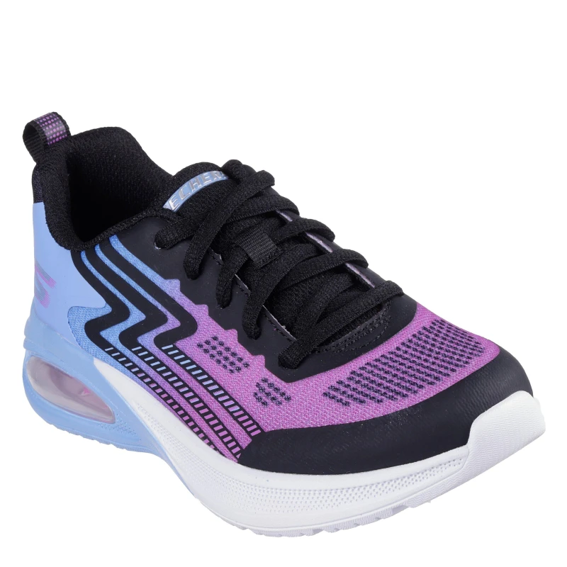 Image of Skechers Lace Up Ombre Sneaker W Midsole Pai Runners Girls Black/Pink female 3 (36)