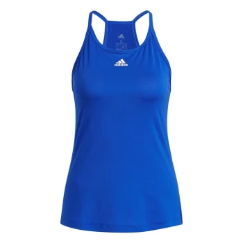 Image of adidas Performance Tank Top Womens - Bold Blue / White