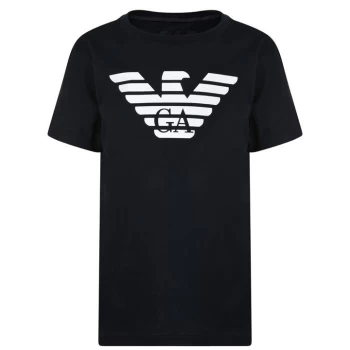 Image of Emporio Armani Junior Boys Bird t Shirt - Navy 0939
