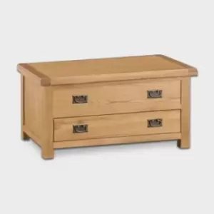 Image of Cotswold Blanket Box Oak 1 Door 1 Drawer