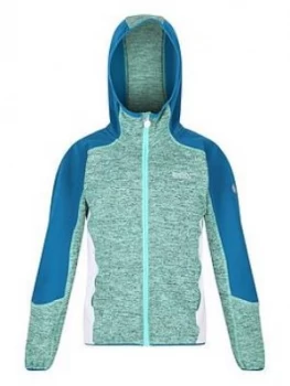 Image of Regatta Girls Dissolver III Hooded Fleece - Blue/White, Size 3-4 Years, Women