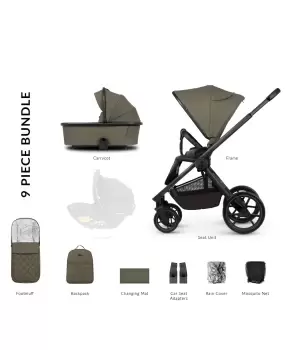 Image of Venicci Tinum Edge 2-in-1 Pram - Moss
