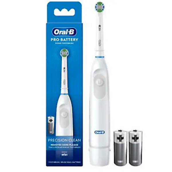 Image of Oral B Pro Battery Precision Clean White Electric Toothbrush
