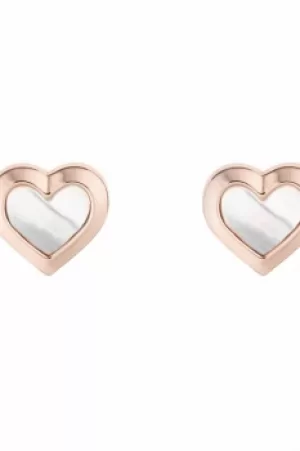 Image of Ted Baker Jewellery Heila: Mother Of Pearl Heart Stud Earring TBJ2235-24-46