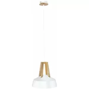 Image of Keter Trix Dome Pendant Ceiling Light White, Gold, 34cm, 1x E27