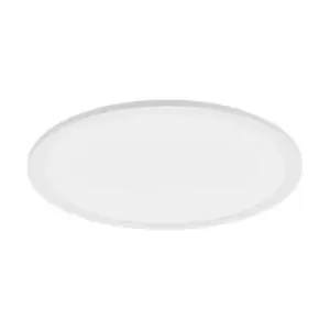 Image of 450mm Modern Sleek Ceiling Light White Slim Round Low Profile 28W LED 4000K