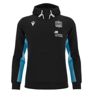 Image of Macron Glasgow Warriors 23/24 Rugby Hoodie - Black