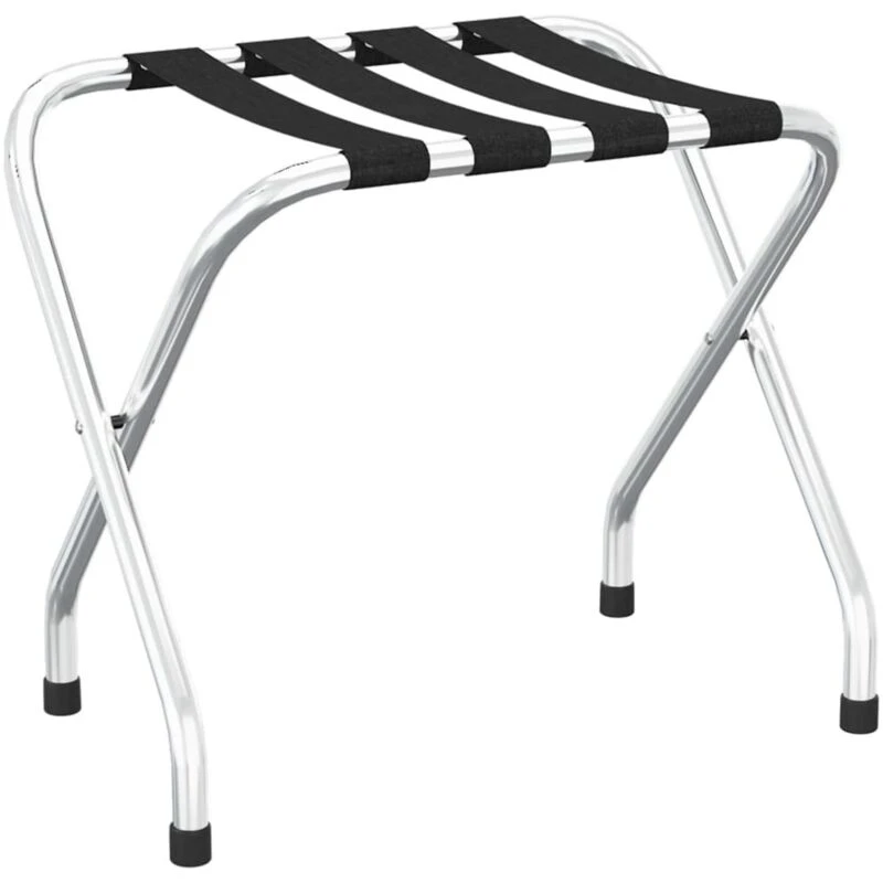 Image of VIDAXL Luggage Rack Black and Silver 56x40x49cm vidaXL 8720845524562