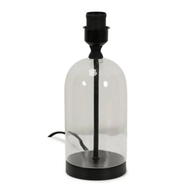 Image of ValueLights Jessy Glass Black Table Lamp Base Black