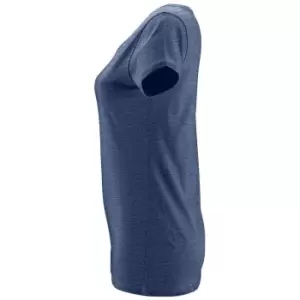 Image of SOLS Womens/Ladies Milo Heather T-Shirt (L) (Denim)