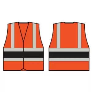 Image of Orange Wceng Vest with Black Band - Medium