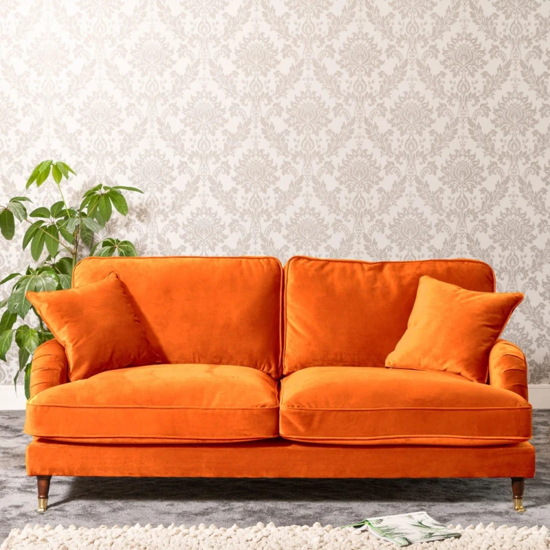 Image of Artemis Home Mackenzie 3 Seat Sofa in Burnt Orange Burnt Orange Unisex