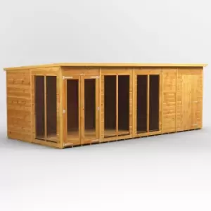 Image of 18x8 Power Pent Summerhouse Combi Building including 4ft Side Store