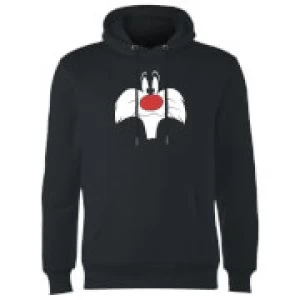 Image of Looney Tunes Sylvester Big Face Hoodie - Black - S