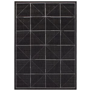 Image of Asiatic Patio Rug - 200 x 290cm - Charcoal Squares