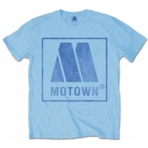 Image of Motown Vintage Logo Mens Blue T Shirt: Medium