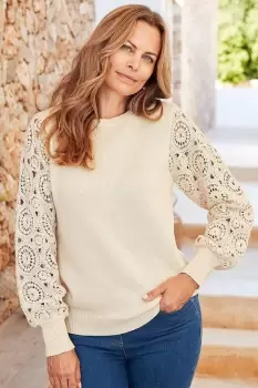 Image of Callie Crochet Sleeve Jumper